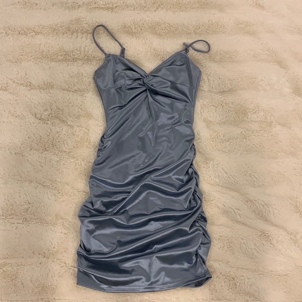 Baby blue dress